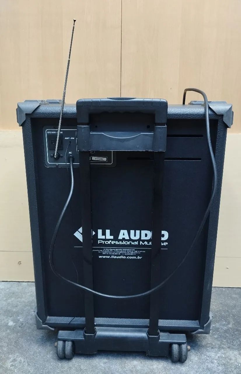 CAIXA DE SOM AMPLIFICADA LL AUDIO, E MICROFONE SEM FIO - Foto 3