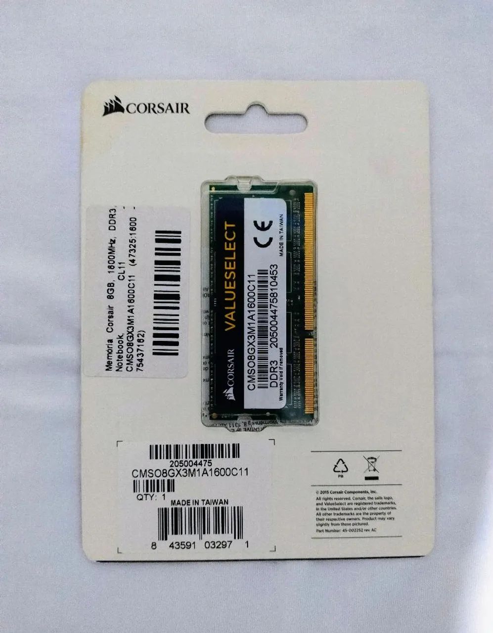 Memória Ram DDR3 Cosair 8GB - Foto 2