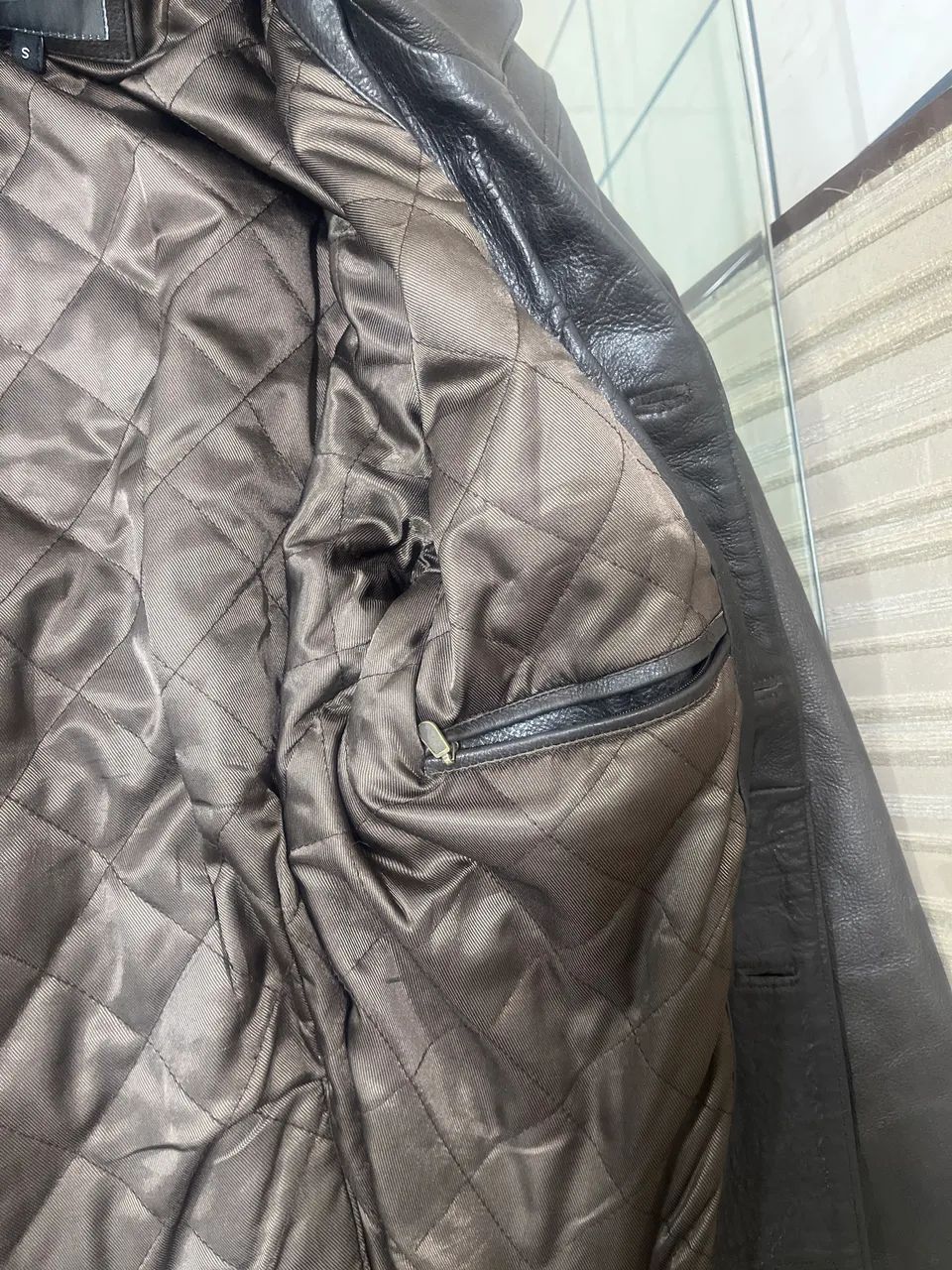 Jaqueta de couro estilo blazer M19 - Foto 5