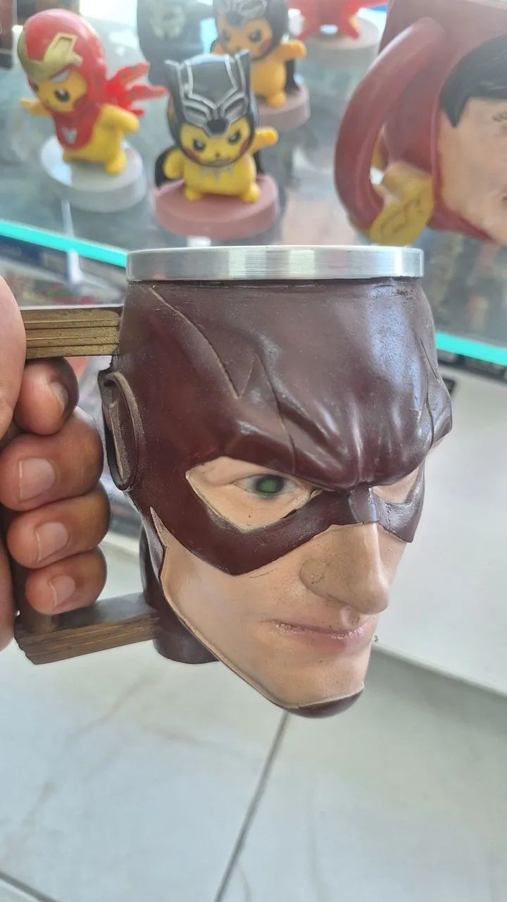 Canecas 3d / Flash / Naruto / Kakashi /Ryu/ Chapolin / Super Man  - Foto 2