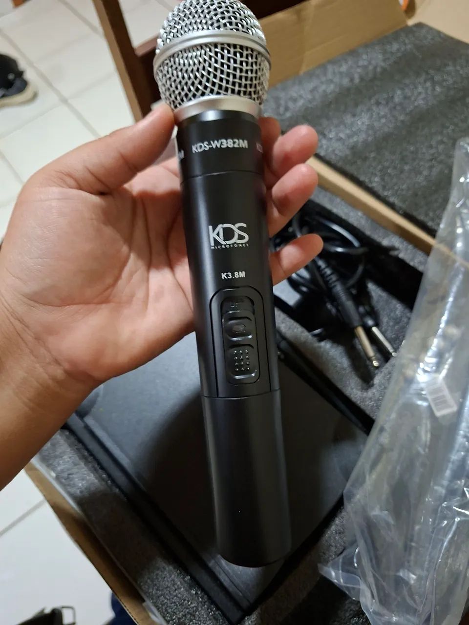 VENDE-SE MICROFONE DUPLO KDS - Foto 3