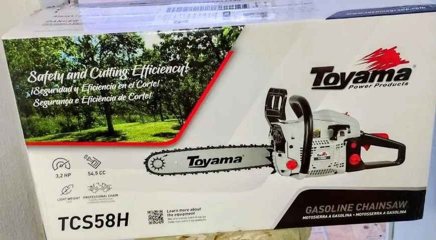 Motosserra Toyama TCS58H 54cc - Nova, lacrada - Oportunidade