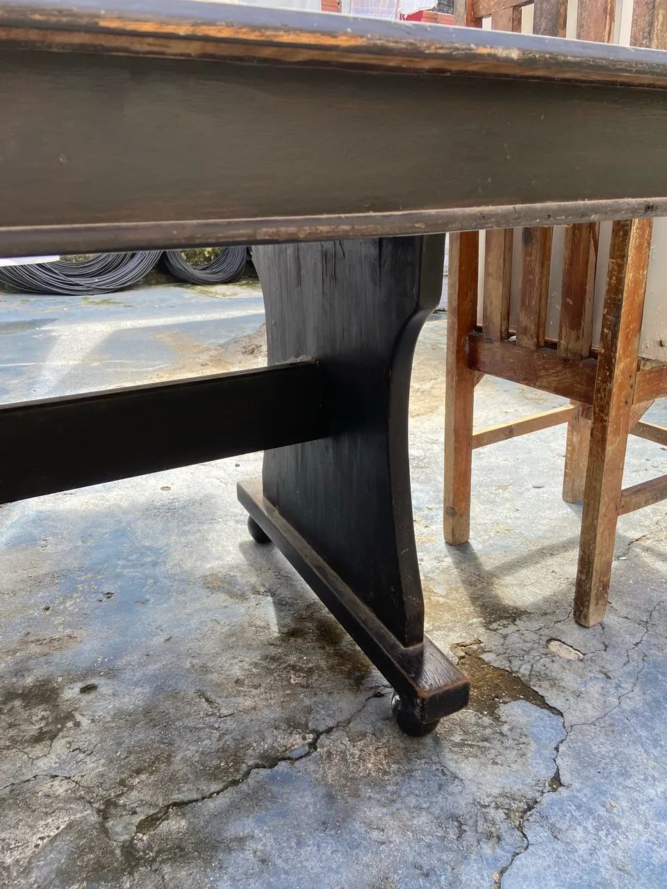 Mesa grande de madeira 