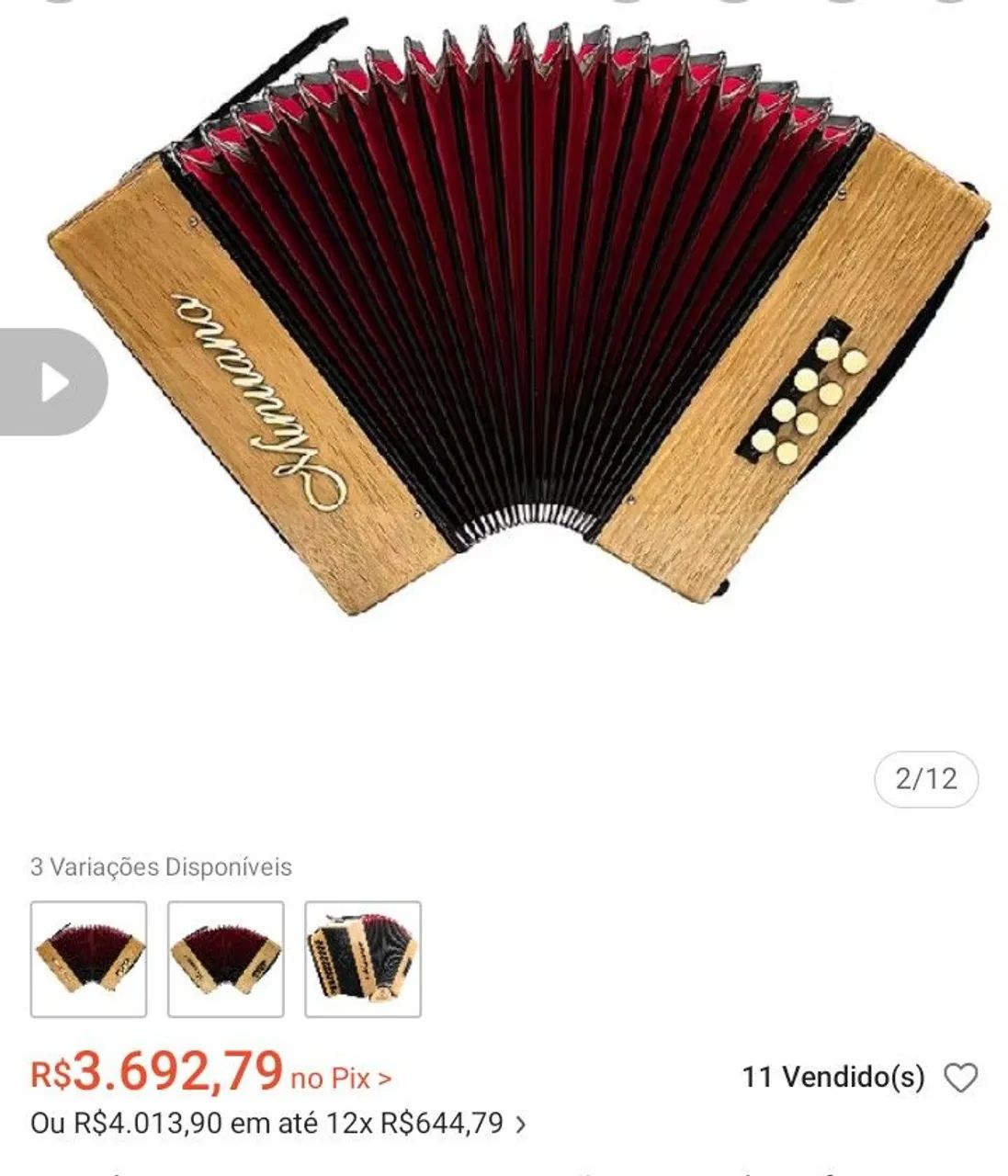 GAITA DE BOTÃO MINUNO