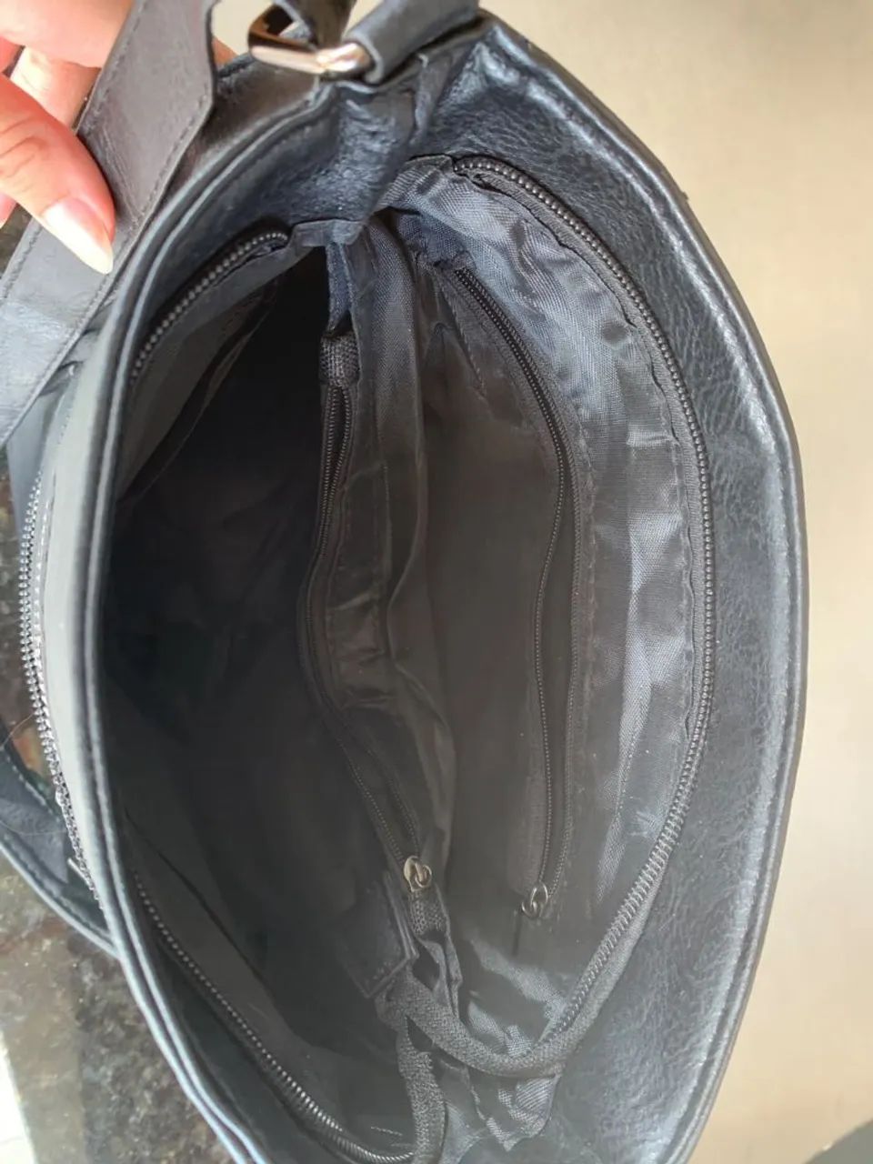 Bolsa de Couro preto - Foto 2