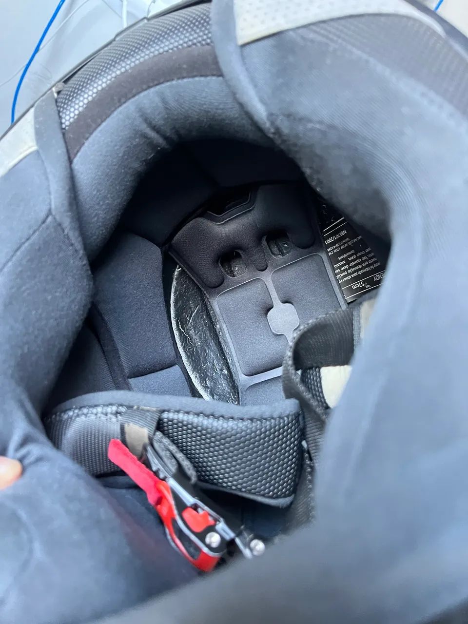 Capacete tamanho 58 (M) NZI casco de vidro  - Foto 3