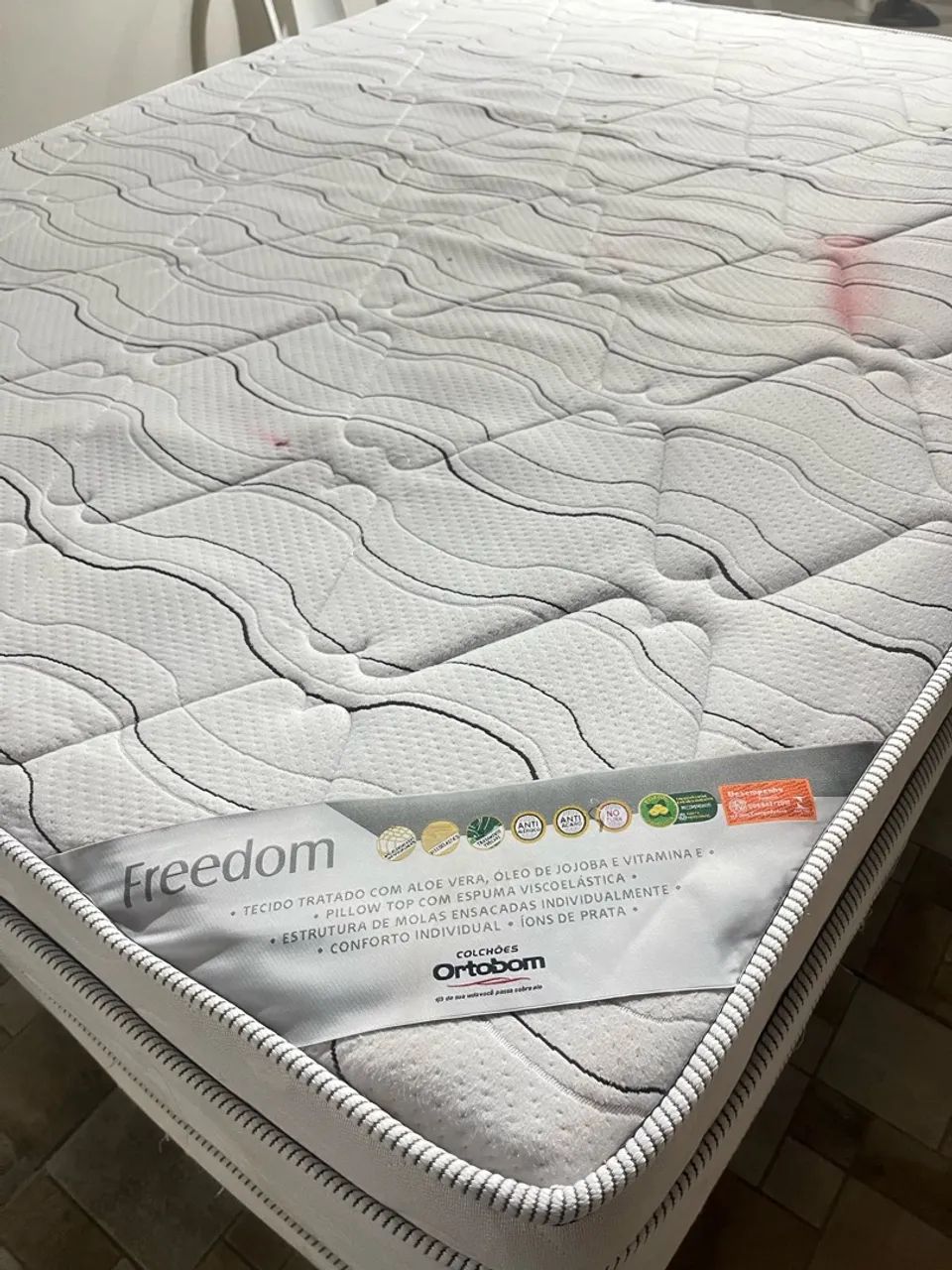 Cama Box Queen Ortobom Freedom - Colchão + Base - Foto 2