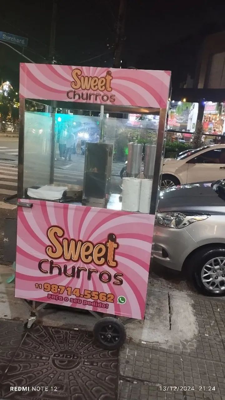 Carrinho de churros a venda 