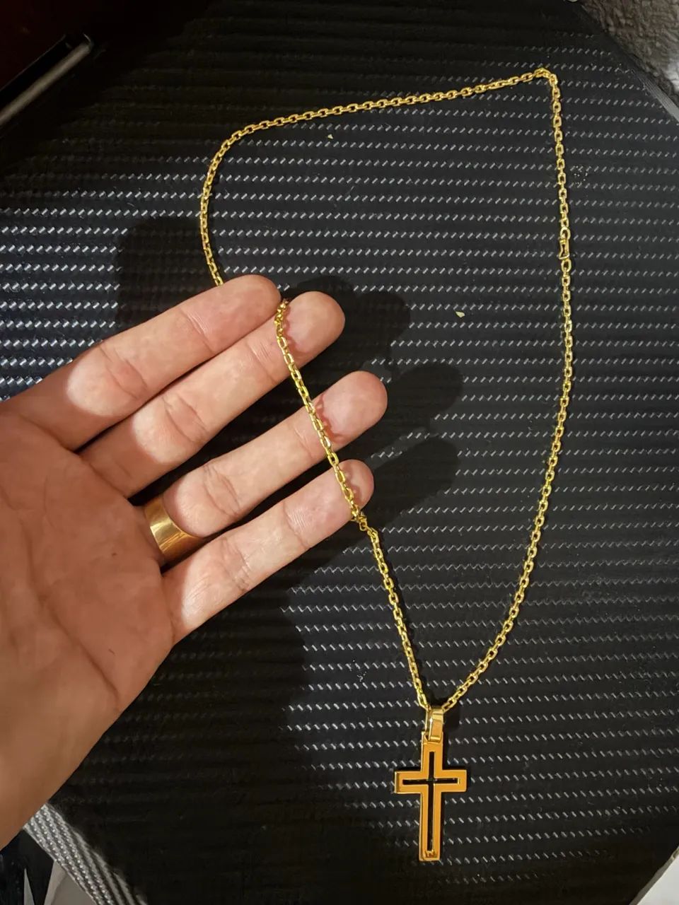 Corrente de ouro 18k cartier maciça - Foto 3