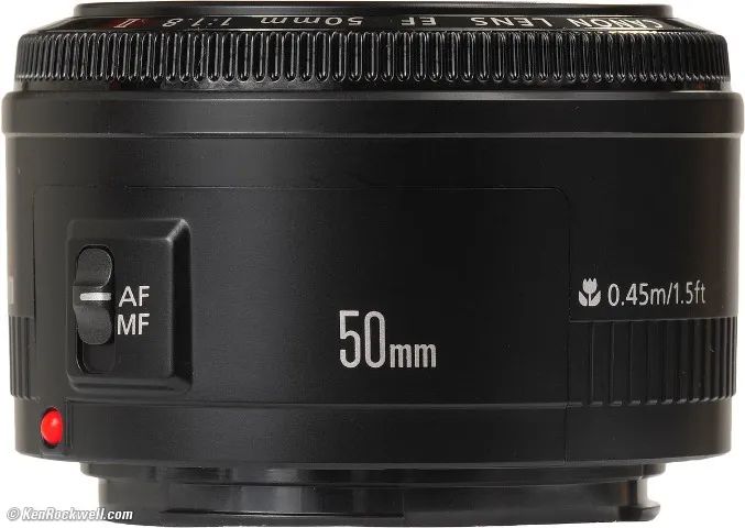 Canon EF 50mm F1.8, em perfeito estado, semi-nova. - Acessórios