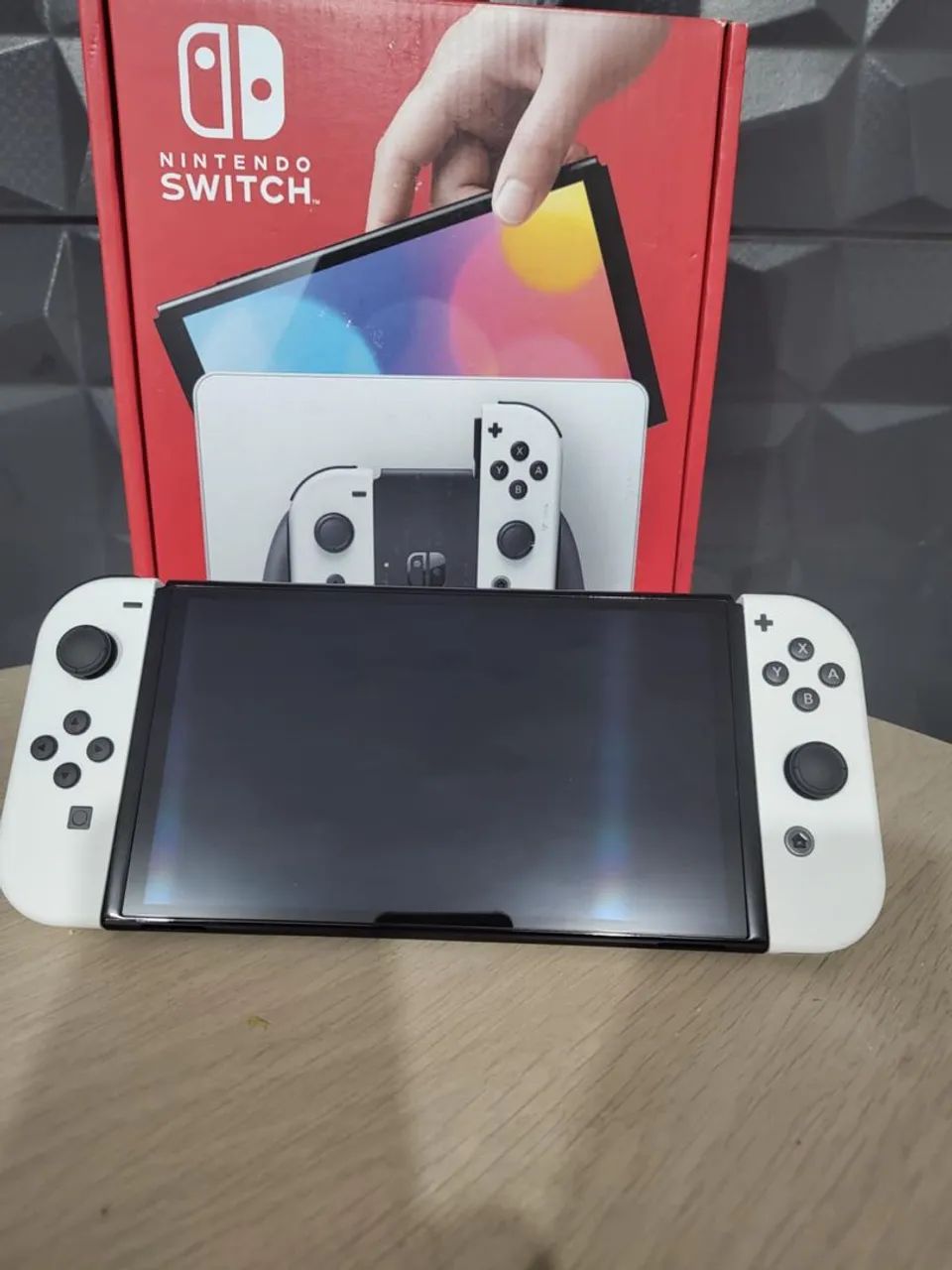 Nintendo Switch OLED Branco Semi Novo Desbloquead@.