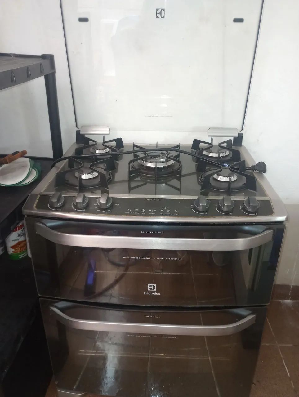 Fogão com 2 fornos Eletrolux 