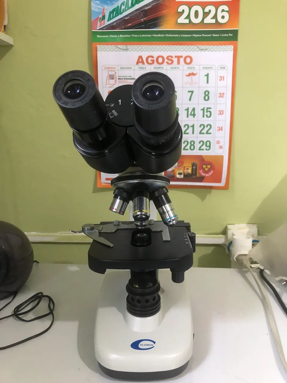 Microscópio Biológico Binocular  laboratório  - Foto 2