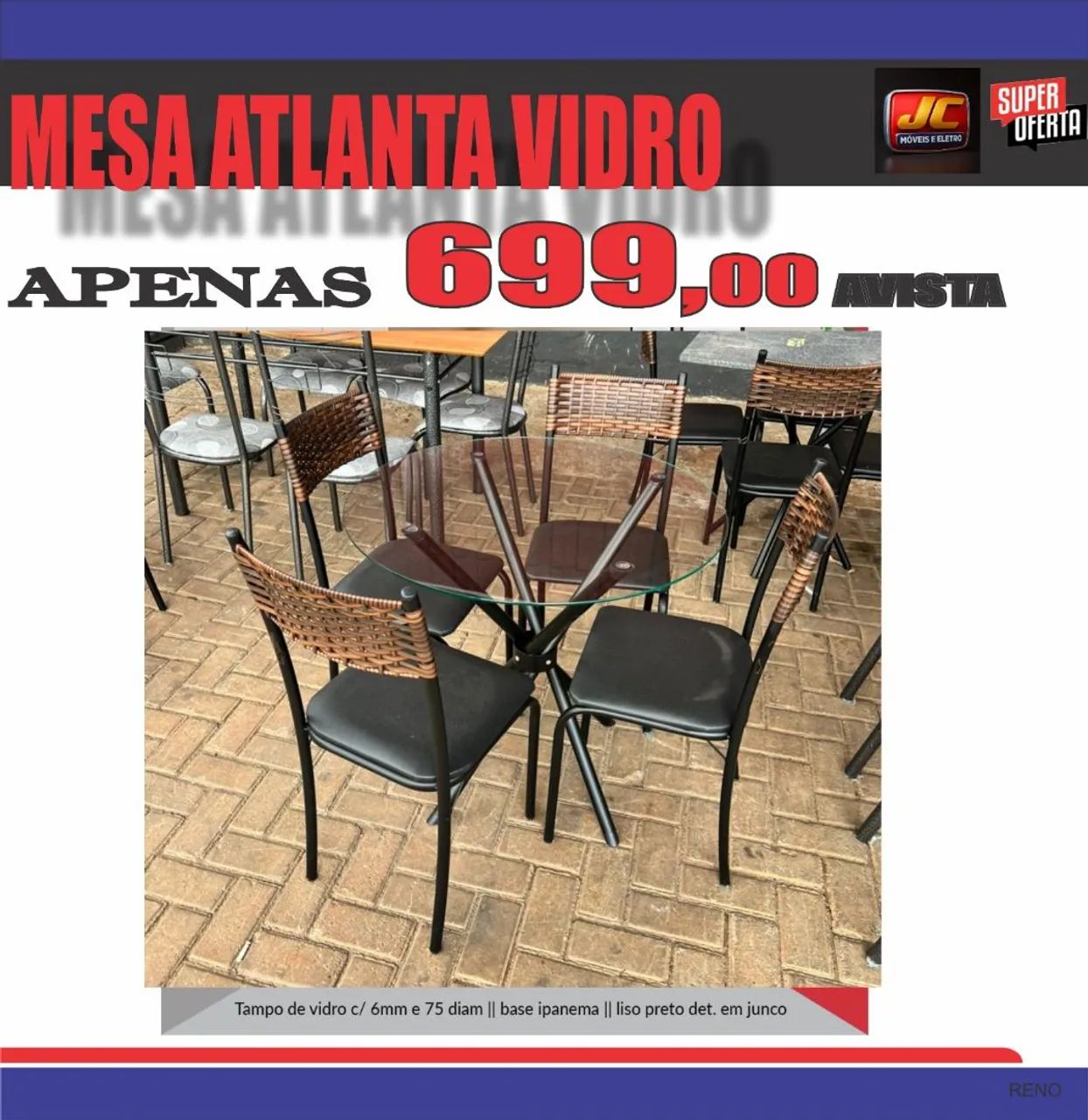 MESA 4 CADEIRAS ATLANTA