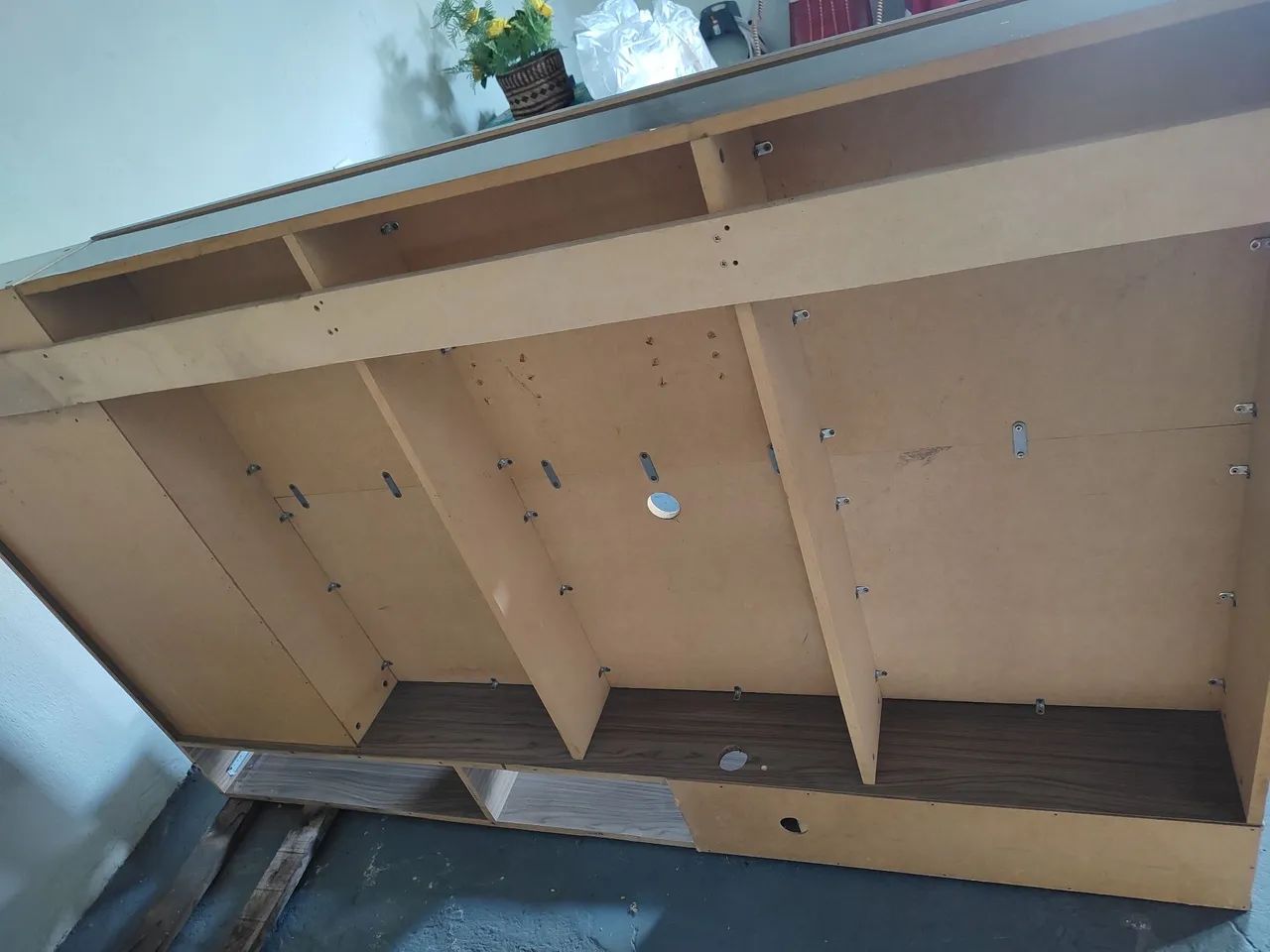 Painel para TV até 50" com Rack e Prateleiras de Vidro - Foto 3