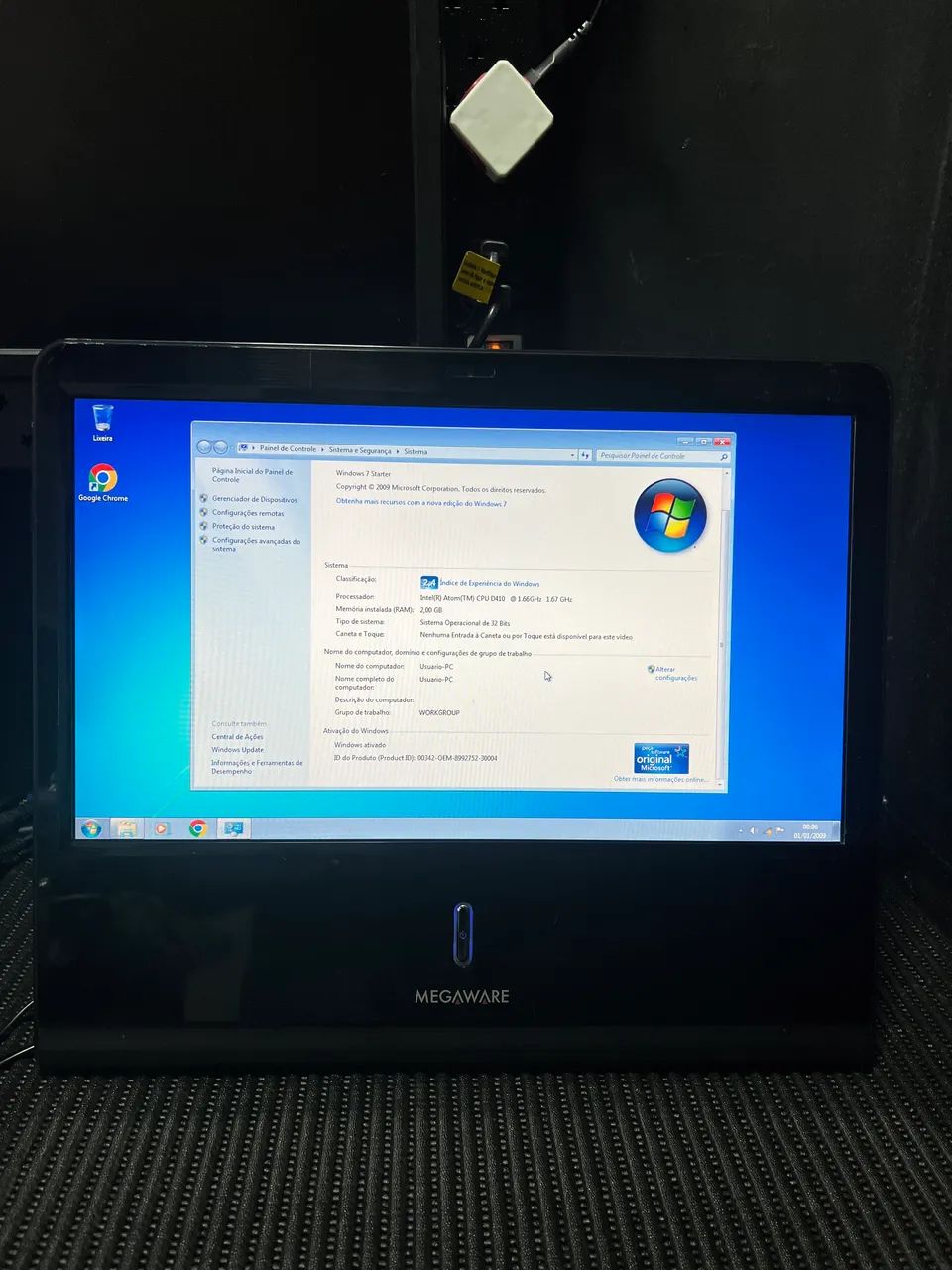 Computador (all in one) megaware - Ótimo para trabalho e estudos - Foto 2