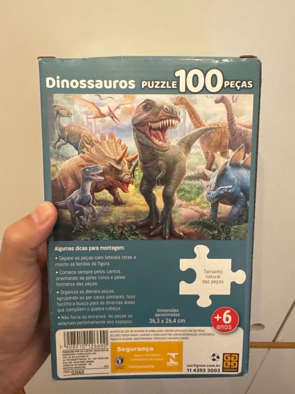 Quebra-cabeças Dinossauros 100 peças - Foto 2