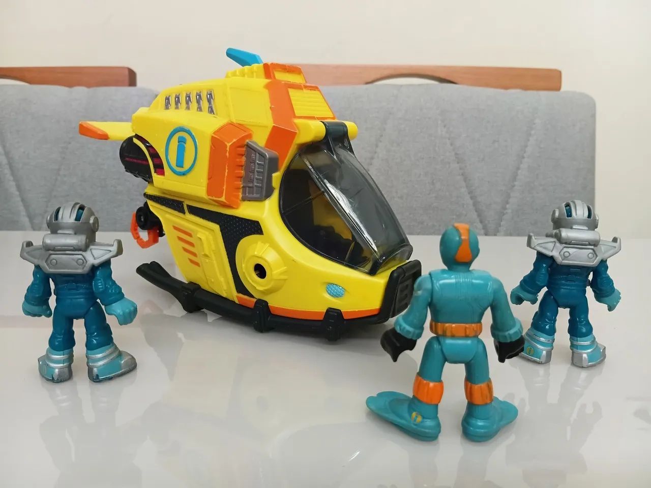 Submarino imaginext com 3 bonecos  - Foto 3