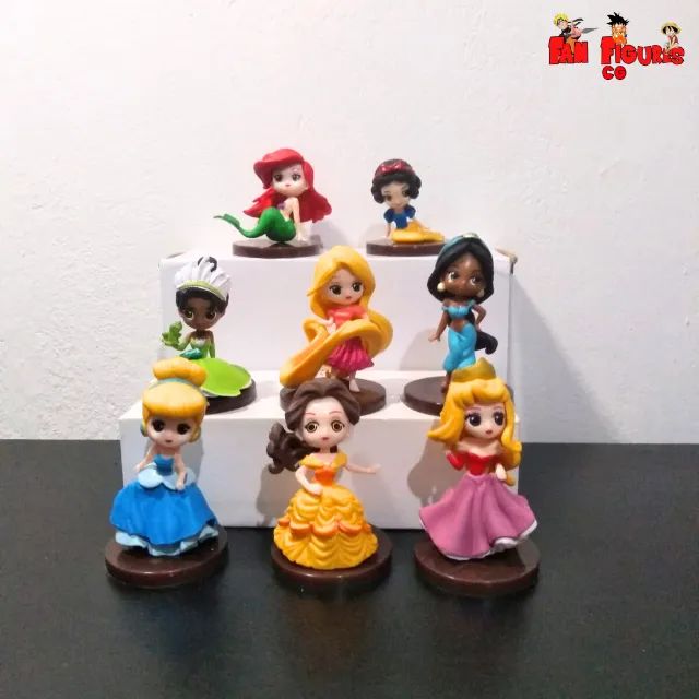 Princesas da Disney conjunto com 8pcs