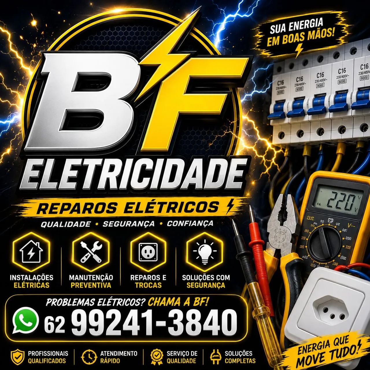 BF Eletricidade!? Atendemos Palmas e região!<br>