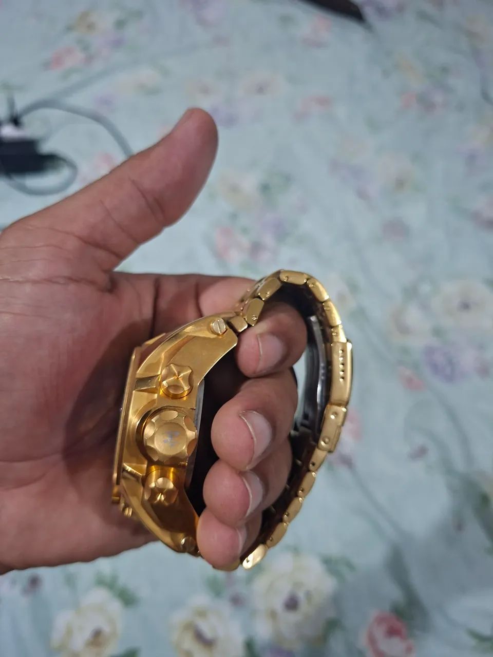 Relógio invicta original banhado ouro 18 - Foto 3