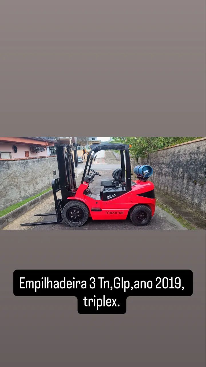 Empilhadeira GLp 3 t Triplex  ano 2019