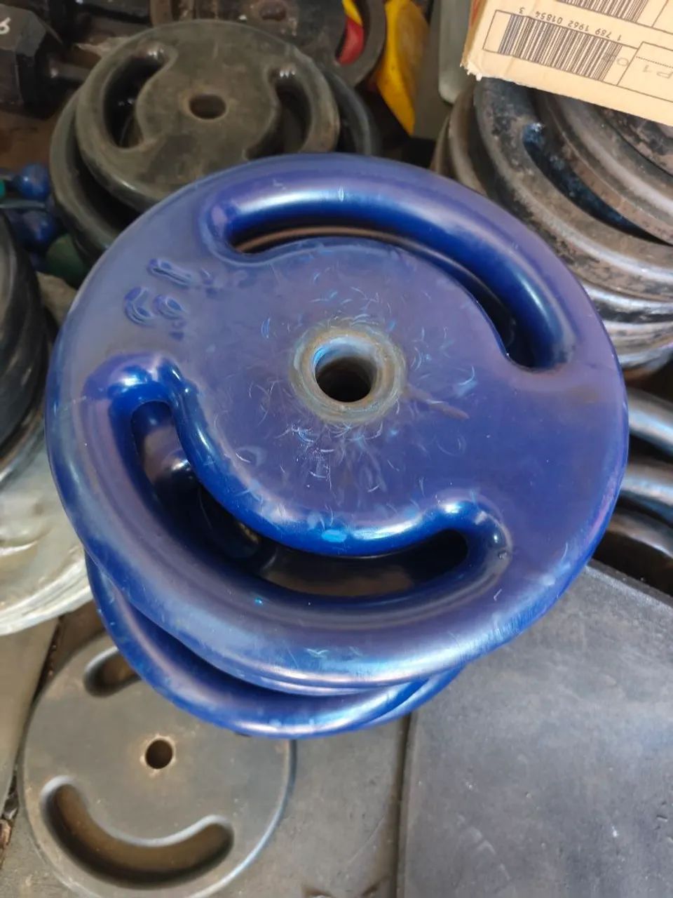 Anilhas emborrachadas usadas 15 kg 
