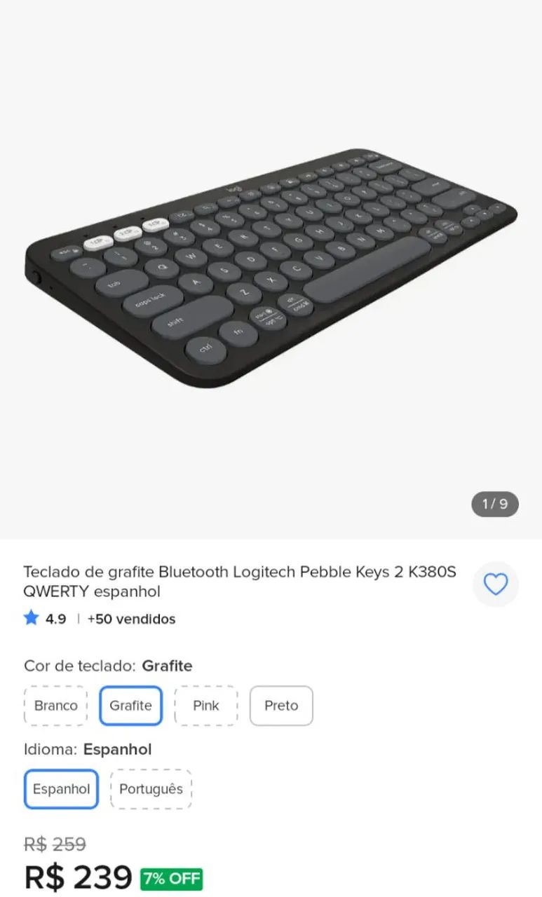 Teclado sem fio Logitech K380s - Foto 3