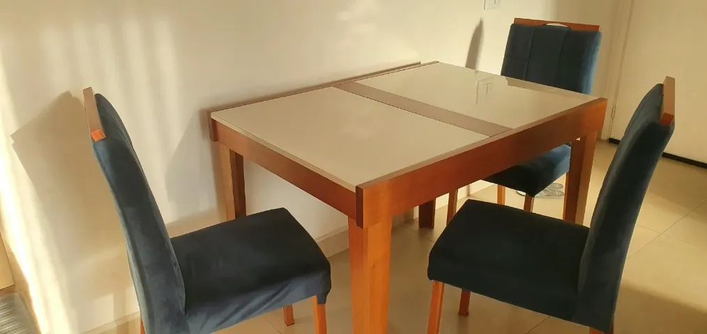 Conjunto Mesa de jantar com 04 cadeiras - Foto 3