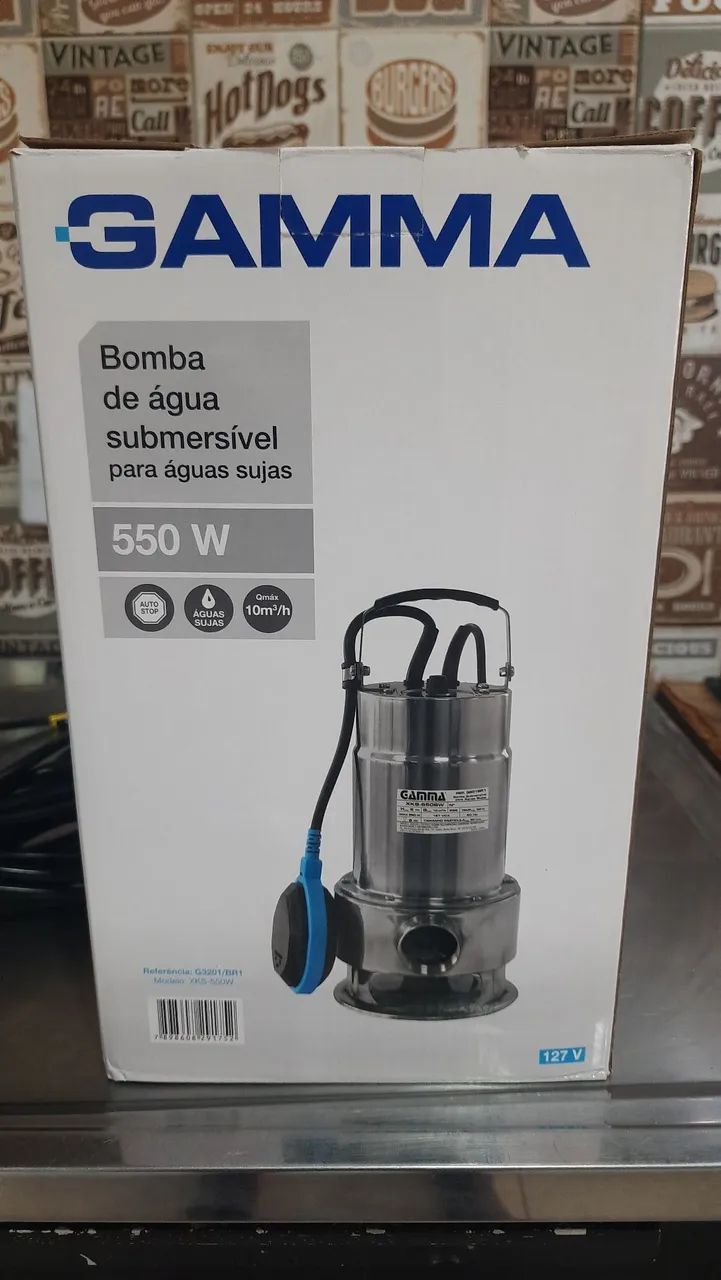 Bomba Submersa Gamma 550w Água Suja e Limpa - Foto 3