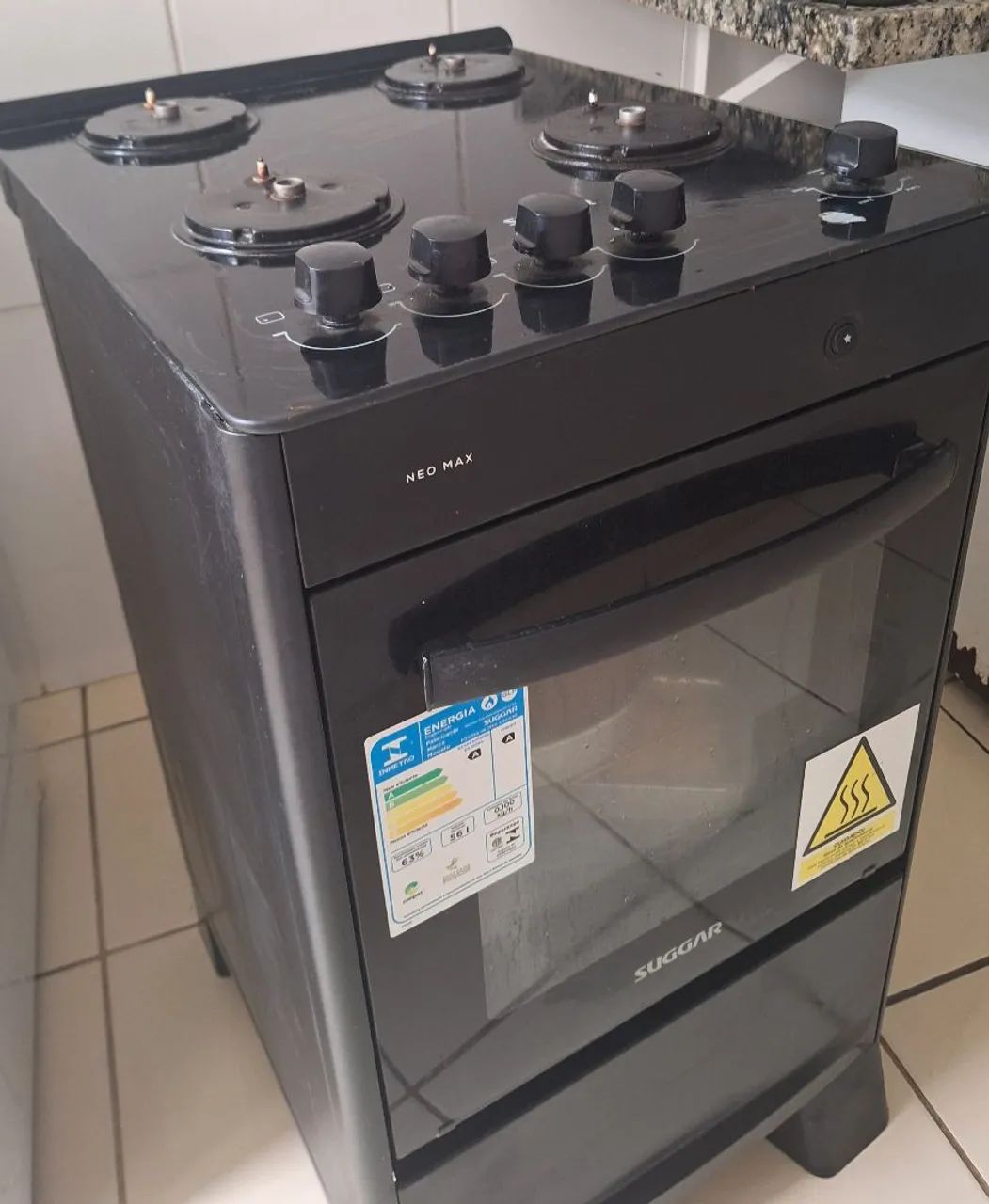 Fogão 4 bocas não max