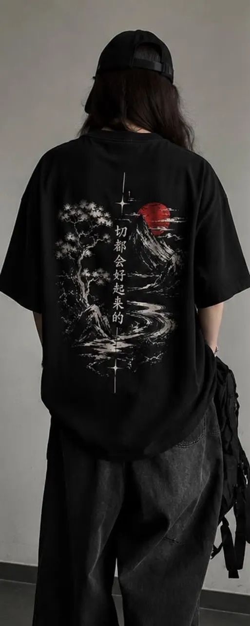 CAMISETA OVERSIZED - ESTAMPADO - Foto 3