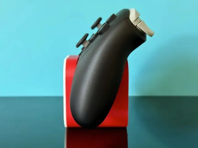 Suporte Controle Nintendo Switch Pro Controller 1 E 2 Vermelho e Branco - Foto 4