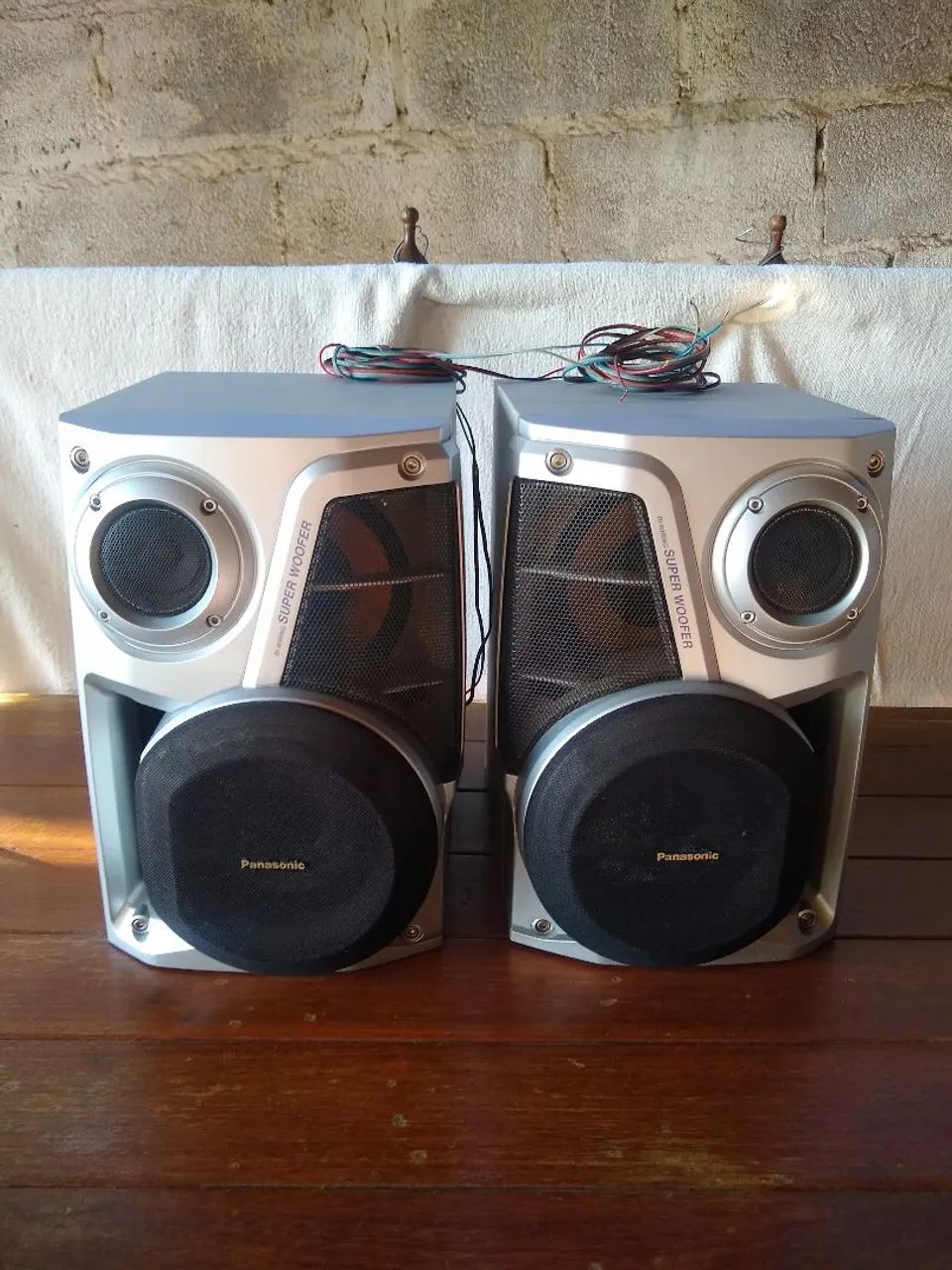 Par de Caixas Panasonic Super Woofer Antigus - Foto 2