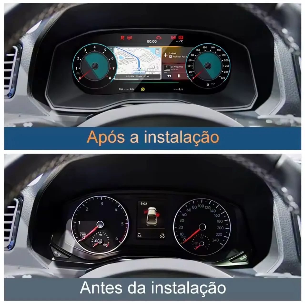 Velocímetro Painel Digital Amarok Top de Linha - Instalação Fácil417561998232145923