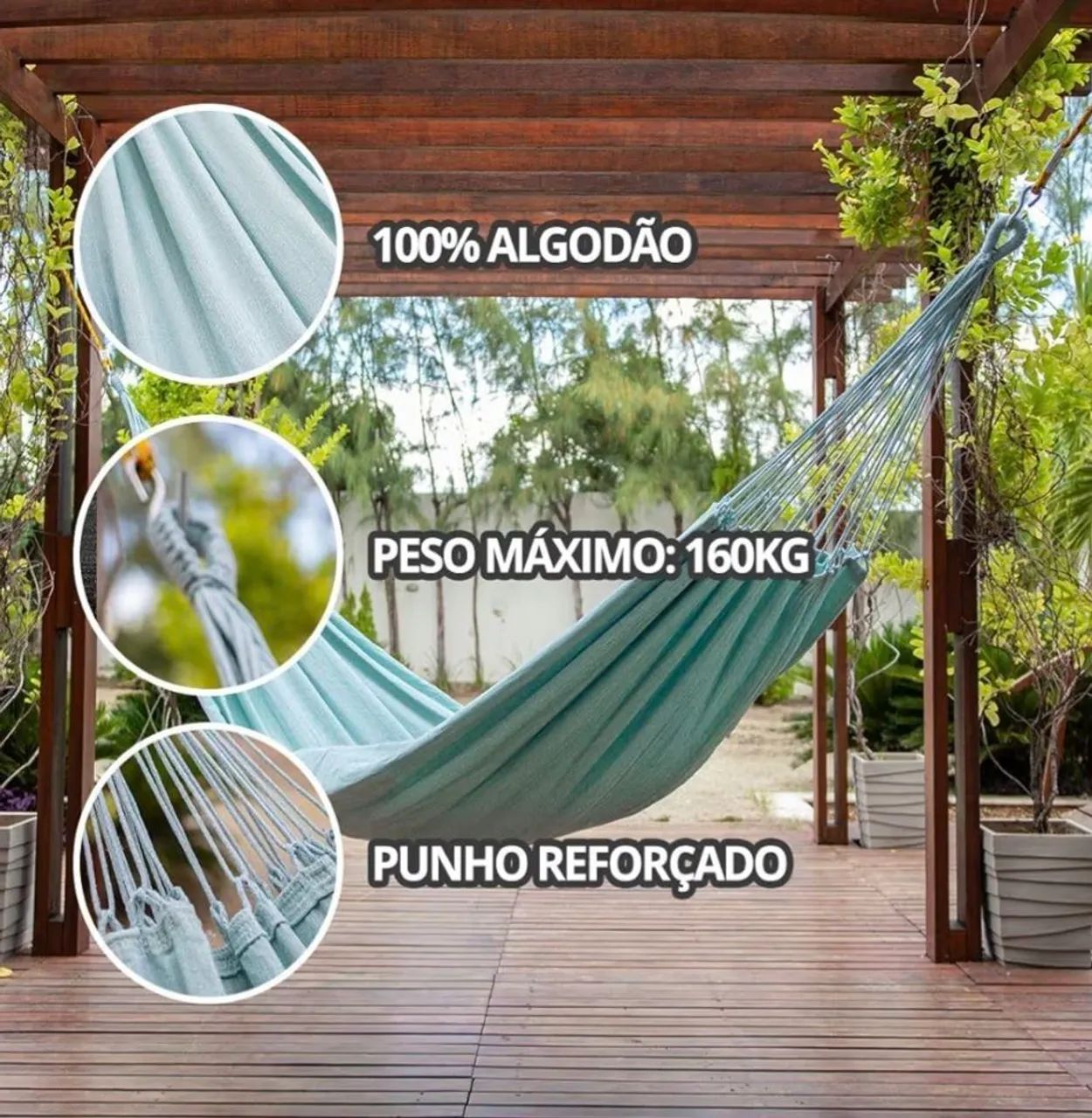 Rede de descanso mais kit de prender - Foto 2