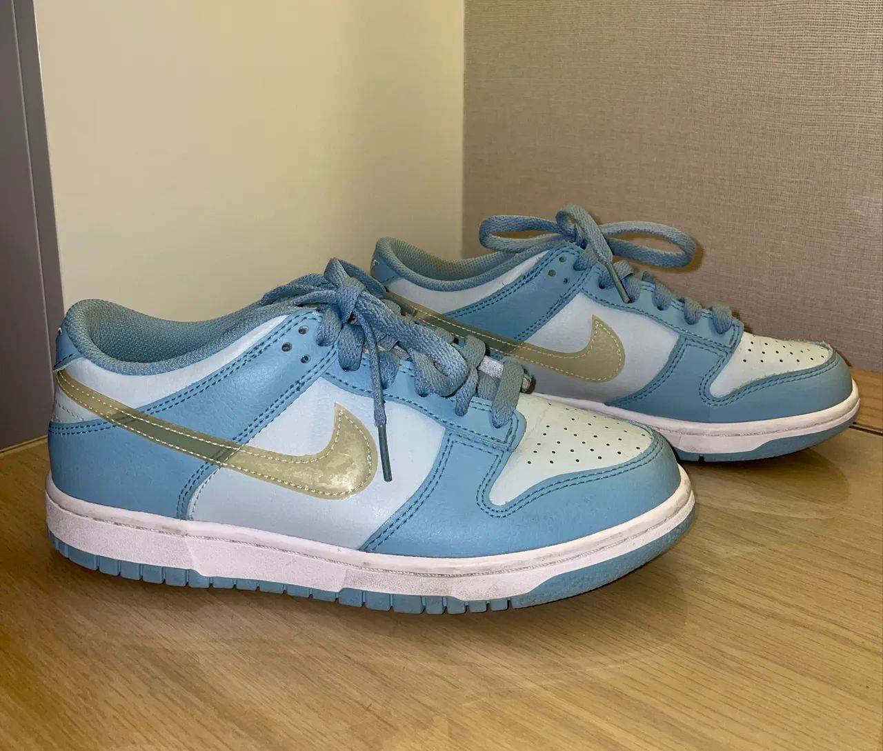 Nike Dunk Low Blue Clear Swoosh Azul - Foto 2