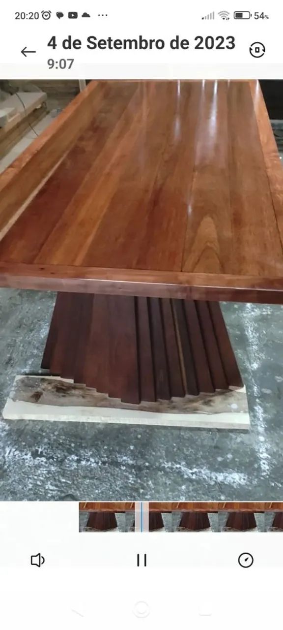 Mesa de jantar pé em formato de leque  - Foto 3