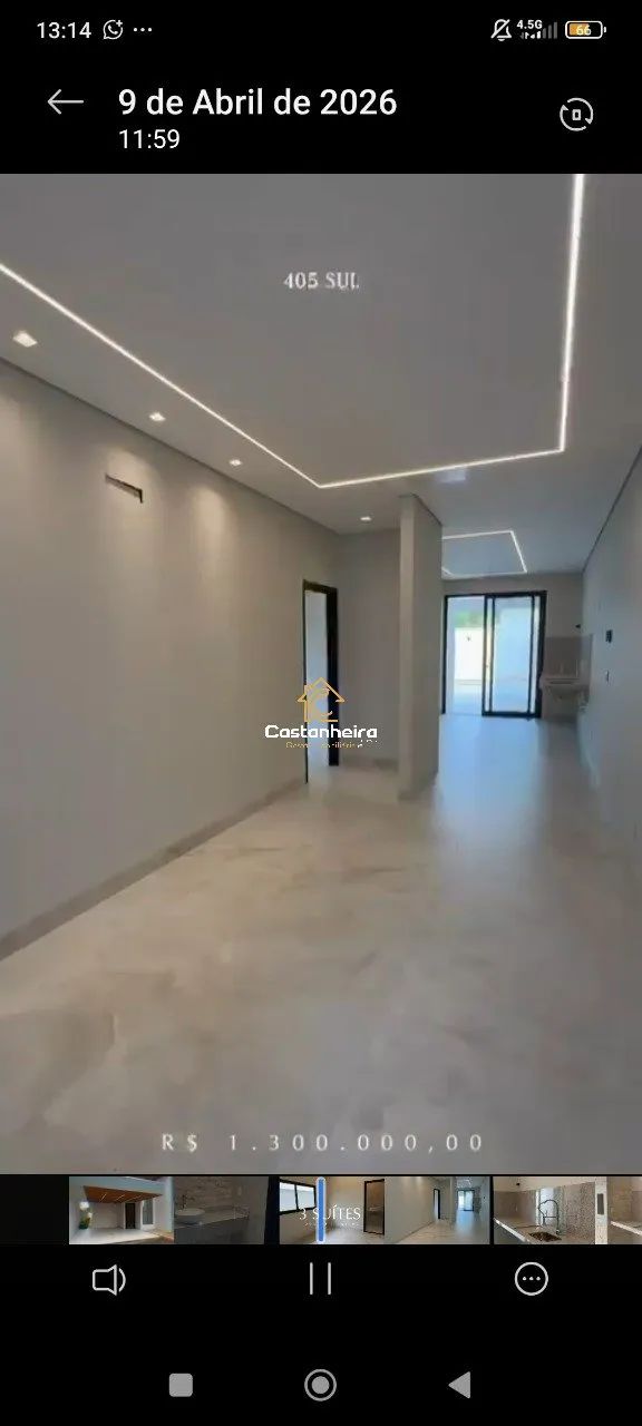 Casa Nova - 03 Suítes Amplas sendo 01 Suíte Master com Closet - Plano Diretor Sul - Foto 5