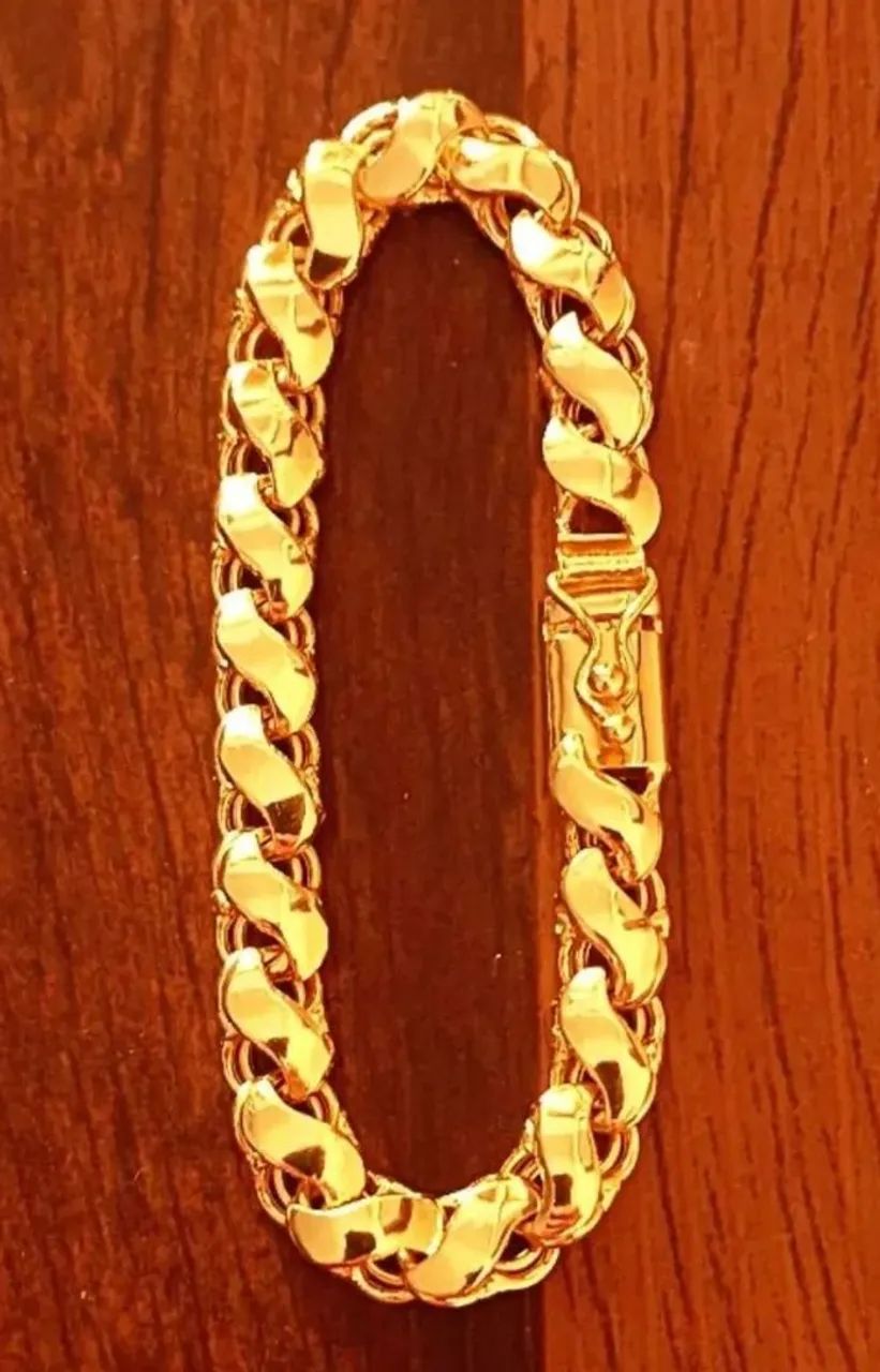 Bela pulseira banhada a ouro 18k nova  - Foto 2