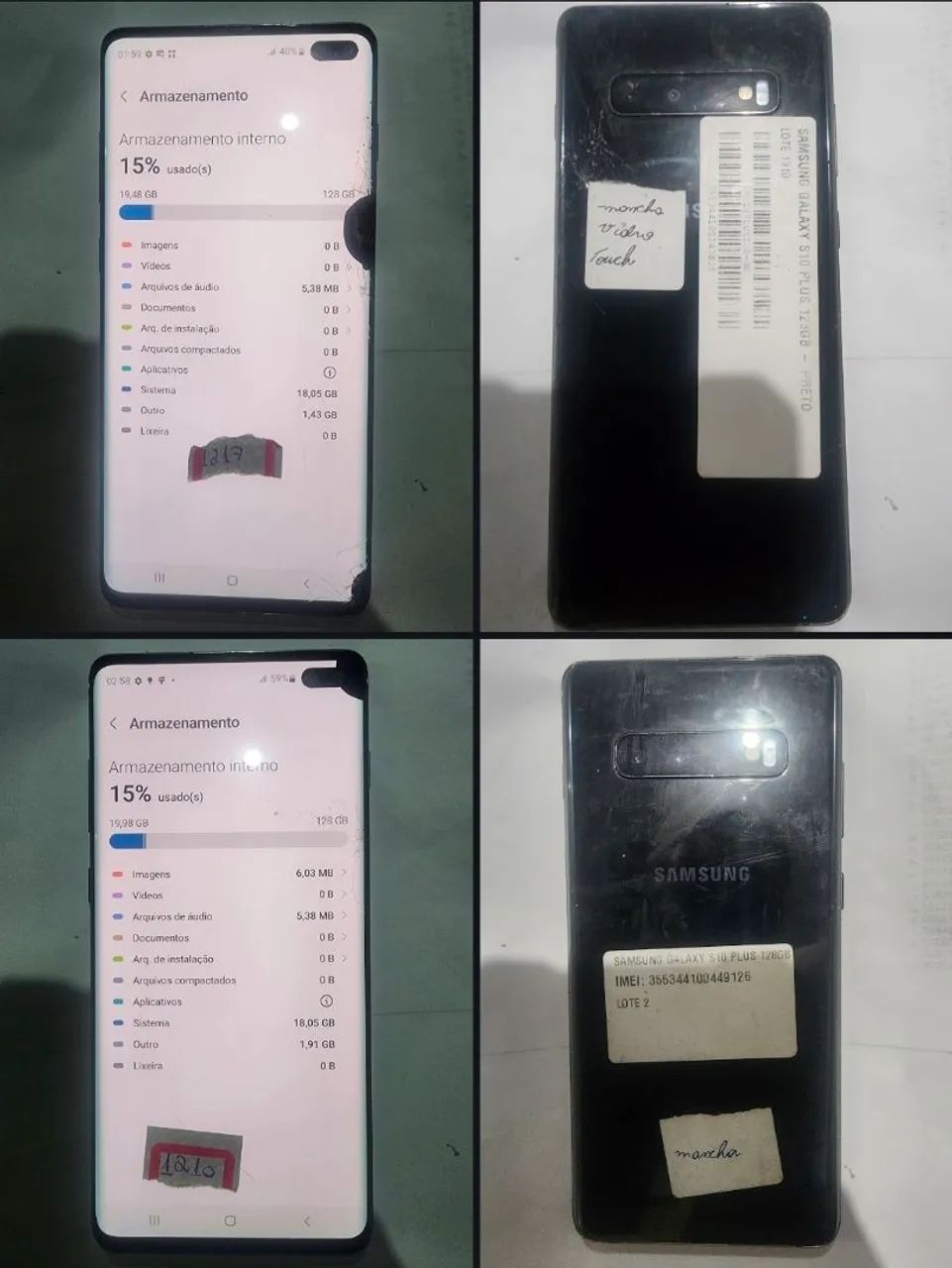 Celular s10plus 128gb