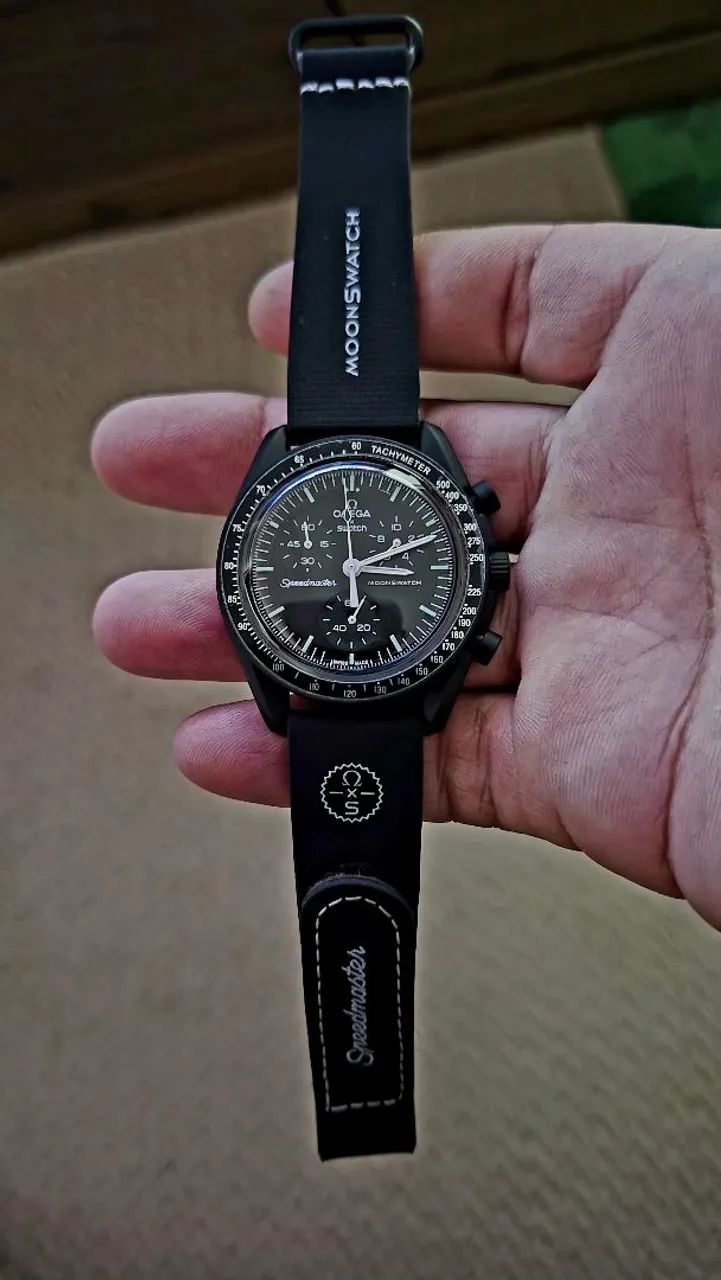 Relógio omega×swatch triple +A