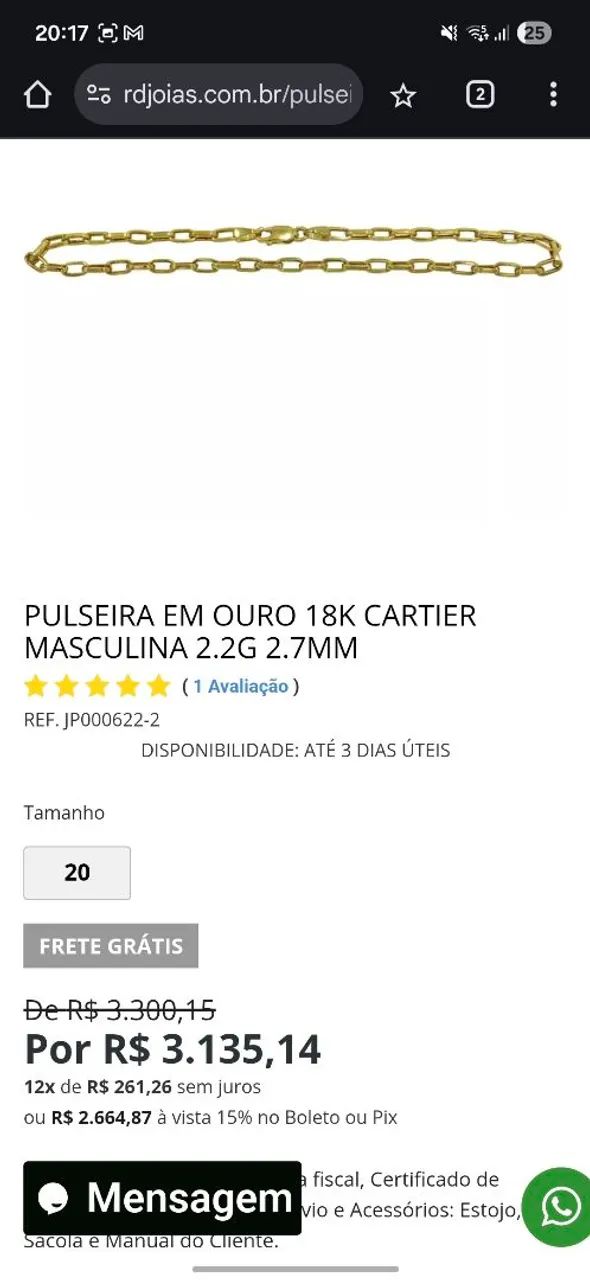 Pulseira ouro cartier - Foto 4