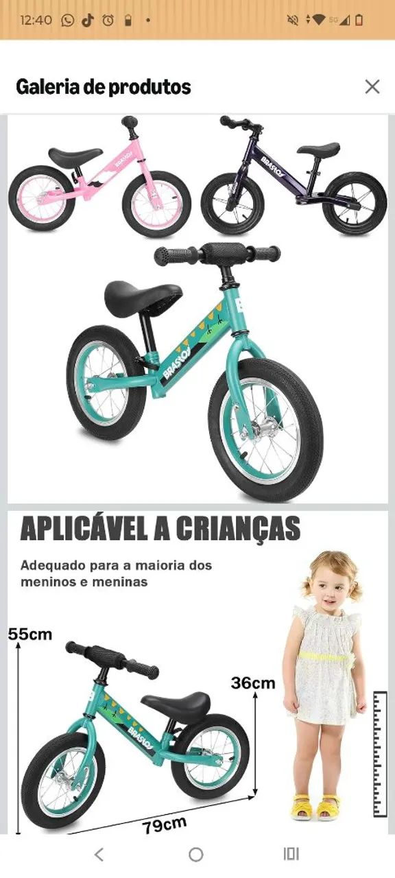 Bicicleta de equilíbrio verde - Foto 2