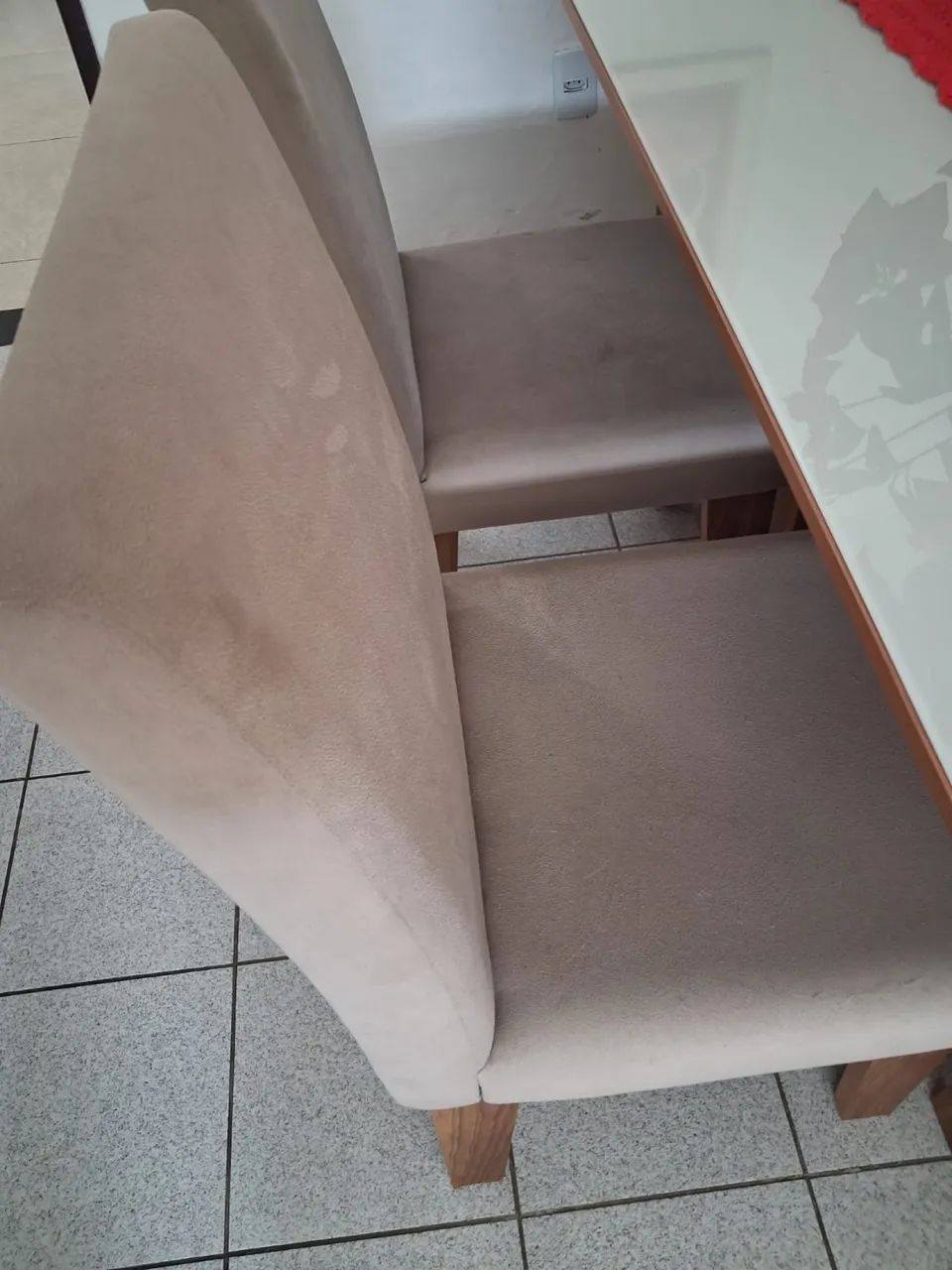 Mesa de jantar de vidro com 6 cadeiras  - Foto 3