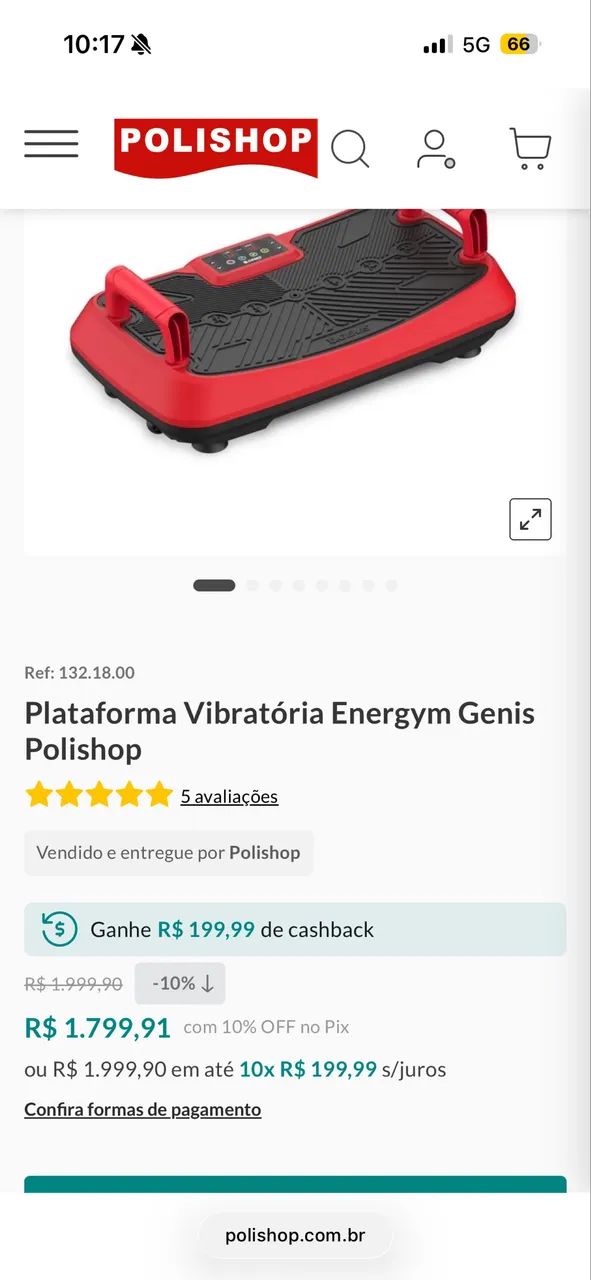 Plataforma vibratória polishop - Foto 2