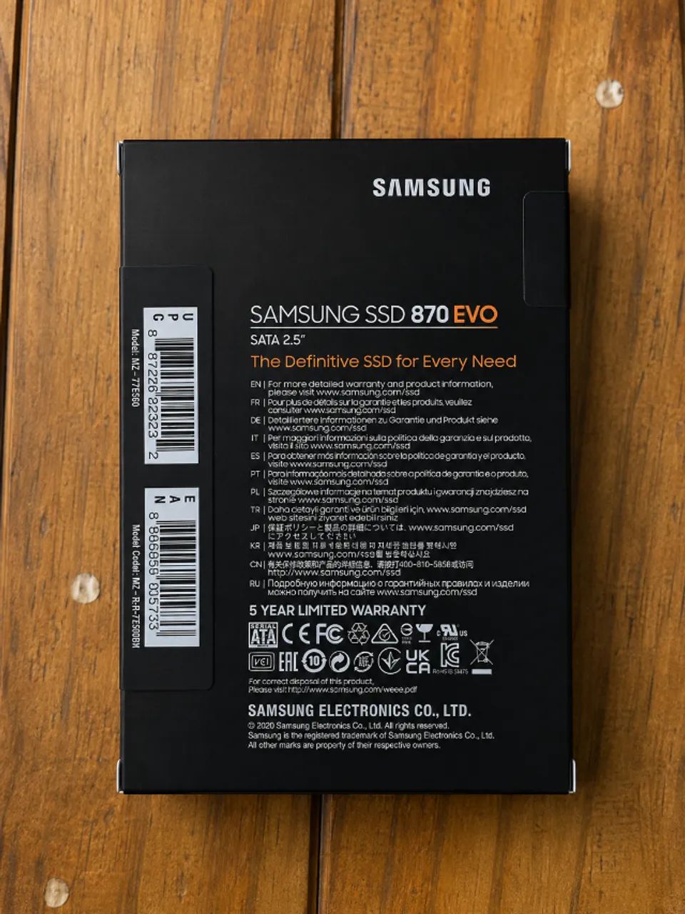 SSD Samsung 870 EVO - 500GB - Foto 2