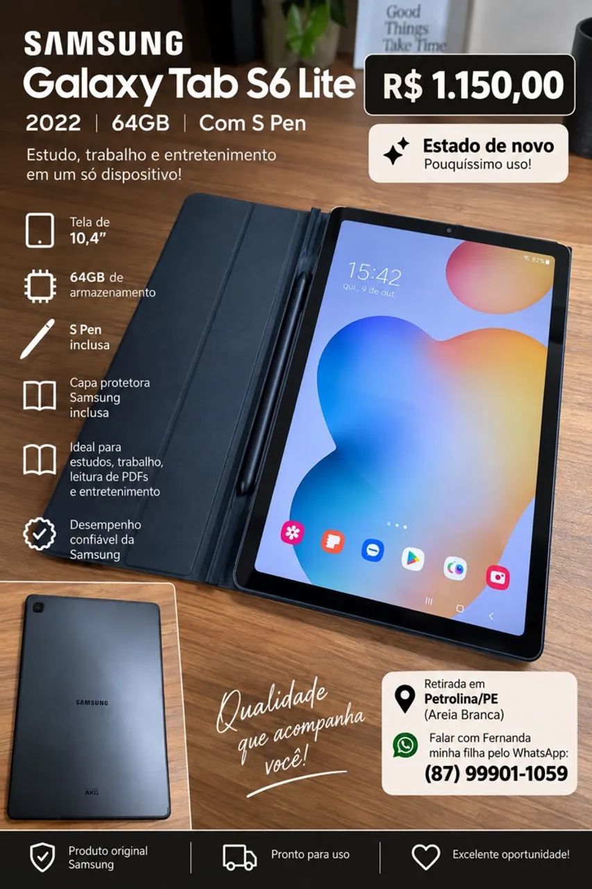 Samsung Galaxy Tab S6 Lite (2022) - Foto 3