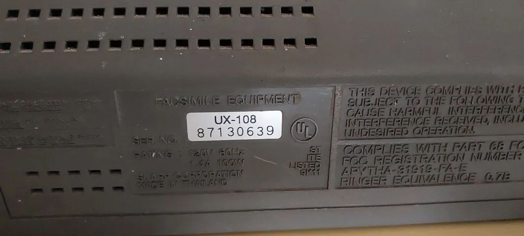 Fax/Telefone Sharp Ux-108 - Foto 4
