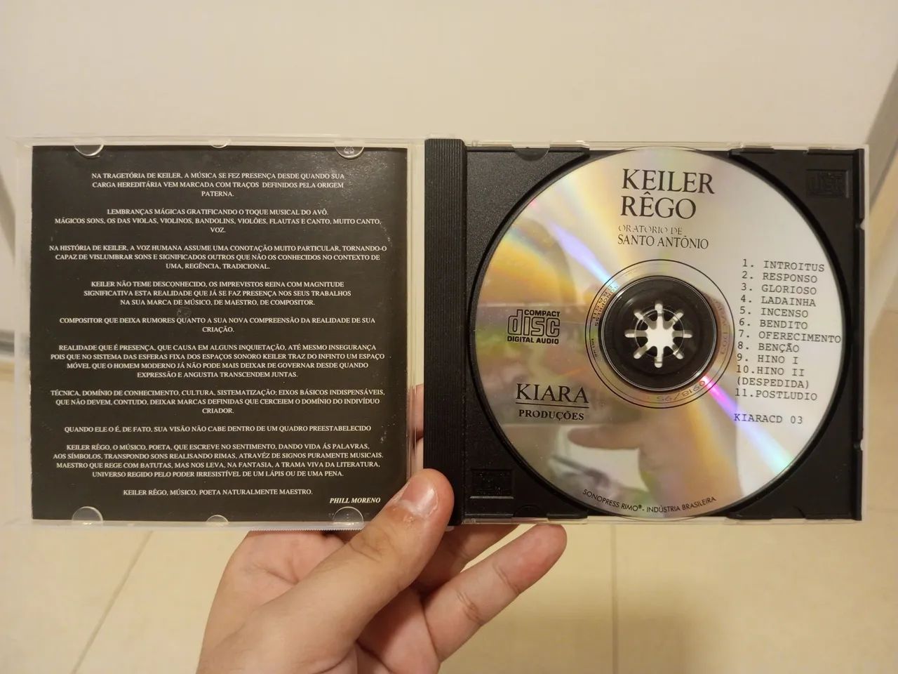 Oratório de Santo Antônio Keiler Rêgo CD [USADO] - Foto 3
